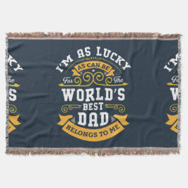 Blue White Orange Worlds Best Pappa Filt