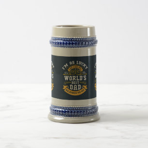 Blue White Orange Worlds Best Pappa Sejdel