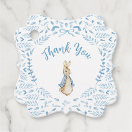 Blue White Peter, Rabbit Beatrix Baby Shower Gåvor Etiketter