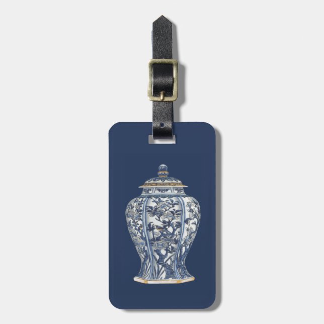 Blue & White Porcelain Vas efter Vision Studio Bagagebricka (Vertikal Framsida)