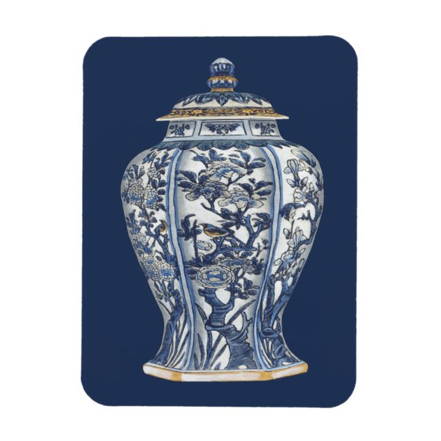 Blue & White Porcelain Vas efter Vision Studio Magnet (Vertikal)