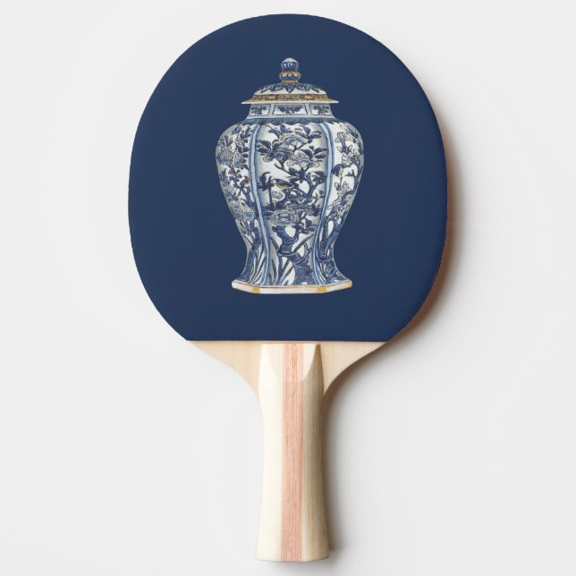 Blue & White Porcelain Vas efter Vision Studio Pingisracket (Framsidan)