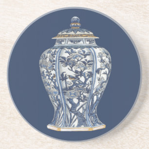 Blue & White Porcelain Vas efter Vision Studio Underlägg Sandsten