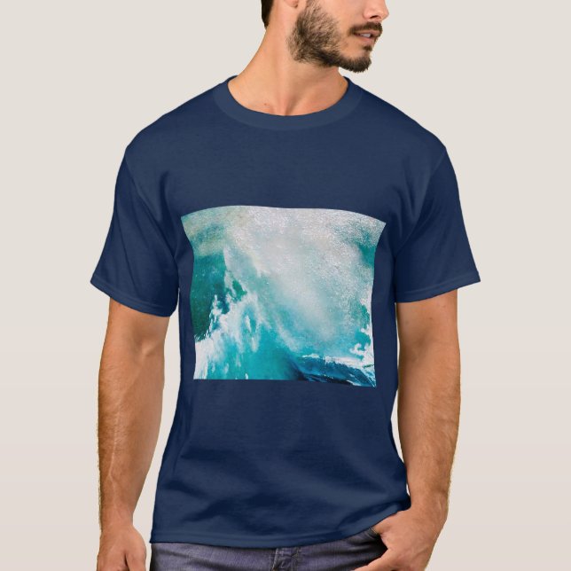 BLUE WHITE SEA VINKARARE I STORM TEE SHIRT (Framsida)