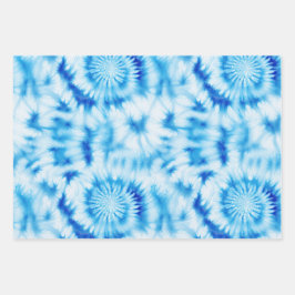 Blue White Spiral Tie Dye