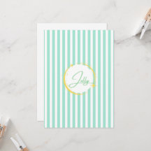 Blue & White Stripe Jolly Helgdag