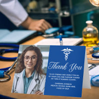 Blue White Studenten Photo Medical School