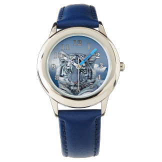 Blue White Tiger Armbandsur