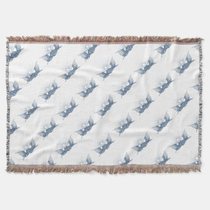 Blue & White Vintage American Flaggor w/Shining St Filt