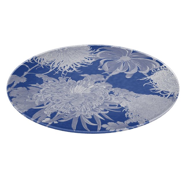 Blue White Vintage Chinoiserie Blommönster (Hörn)