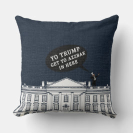 Blue White Yo Trump Kom back Bakom Whitehouse Kudde