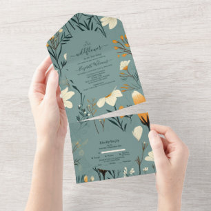 Blue Wildblomma Garden Girl Baby Shower