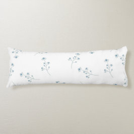 Blue Wildblomma Mönster Kroppskudde