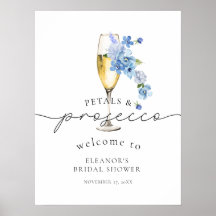 Blue WildblomPetals & Prosecco Möhippa
