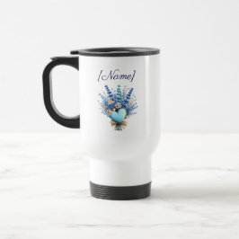 Blue Wildflower  – Floral Custom Name Gift Resemugg