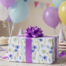 Blue Wildflower Meadow Presentpapper