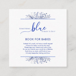 Blue Wildflower Something Blue Books for Baby Tilläggskort