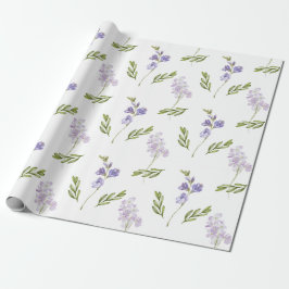 Blue Wildflower Watercolor Presentpapper