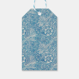 Blue William Morris Marigolds Elegant Presentetikett