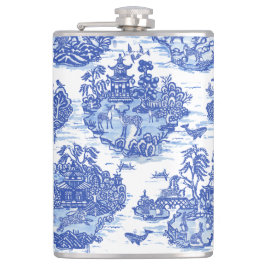 Blue Willow Animal Rabbit Hjort Fox Bird Toile Fickplunta
