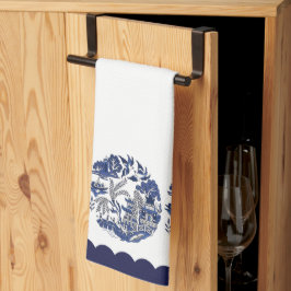 Blue Willow China Design Kökshandduk