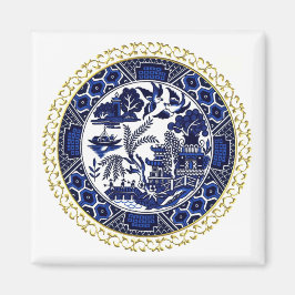 Blue Willow China Design Magnet v3
