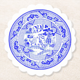 Blue Willow Mönster [1912] Underlägg Papper