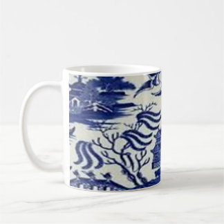 blue willow mug kaffemugg