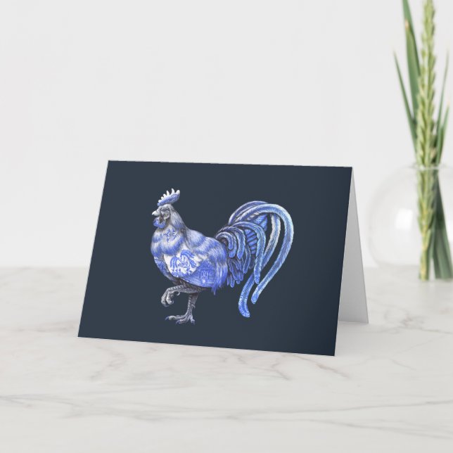Blue Willow Tupp Greeting Card Kort (Framsida)