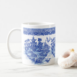 Blue Willow Turtle Tortoise Isle of Animals Roligt Kaffemugg