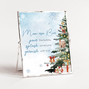 Blue Winter Baby Det är Kallet utanför Mamma Osa P Poster