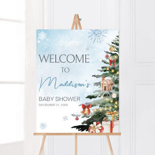 Blue Winter Baby Det är Kallet utanför välkomstsid Poster