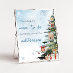 Blue Winter Baby Kall utanför kuvertet Station Poster<br><div class="desc">Gör evenemanget speciellt med den här Vinter Baby Shower med vårt söta och vackra utskrivbara kuvert Station-tecken med ett snyggt Winter Wonderland Baby Shower-tema. Ladda ned,  anpassa och skapa varaktiga minnen med den här perfekten för ditt glada firande! BS976</div>