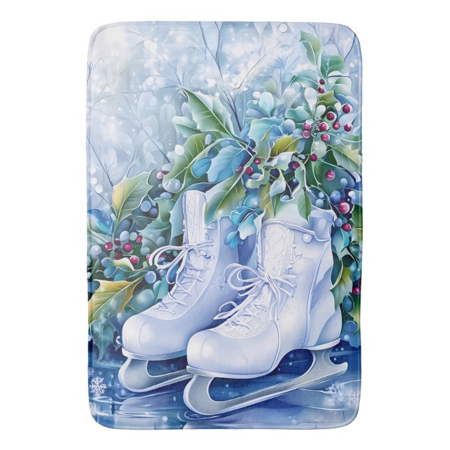 Blue Winter Bath Mat Badrumsmatta (Framsidan (Vertikal))