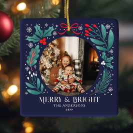 Blue Winter Botanicals - julfoto Julgransprydnad Keramik