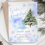 Blue Winter Gräs Träd Onederland 1:a födelsedag Inbjudningar<br><div class="desc">Blue Winter Gräs Träd Snöflingor Första Födelsedagsfest Snöflingor Winter Onederland</div>