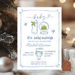 Blue Winter-julen, babyskor för Hand plockade Inbjudningar<br><div class="desc">Kall Vinter Baby Shower,  Snöflingor jul Pojke,  Snö Globe Baby Shower,  Snowball Baby Shower,  Blue Hand plockade Flaska Baby Shower,  Sprinkle-jul Pojke,  Snö i Kärlek jul Baby Shower</div>