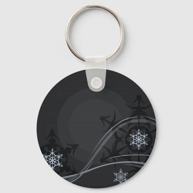 Blue Winter Keychain Nyckelring (Framsida)
