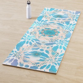 Blue Winter Mandala-Blommönster