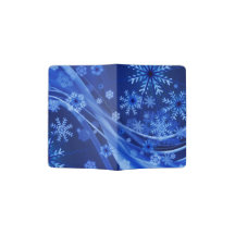 Blue Winter Snöflingor-jul