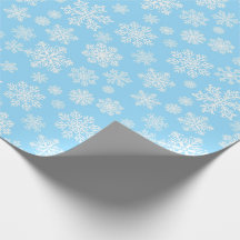 Blue Winter Snöflingor-jul