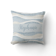 Blue Winter Snowfall Wave Personalized Pattern