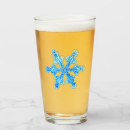Blue Winter Snowflake Glaskopp
