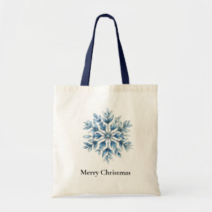 Blue Winter Snowflake-jul Tygkasse