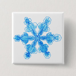 Blue Winter Snowflake Knapp