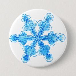 Blue Winter Snowflake Knapp
