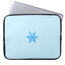 Blue Winter Snowflake Laptop Fodral