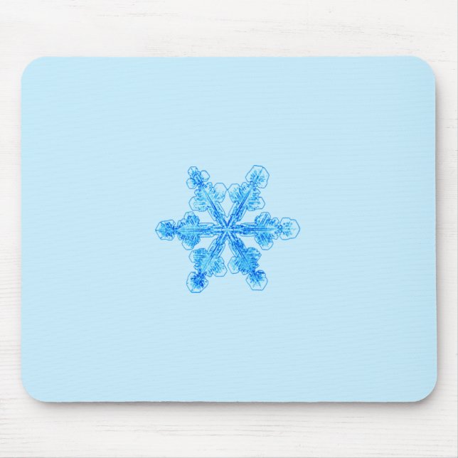 Blue Winter Snowflake Musmatta (Framsidan)