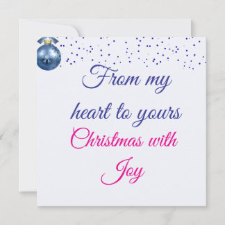 Blue Winter Wishes Kort