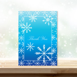 Blue Winter Wonderland Baby Shower Tack Kort